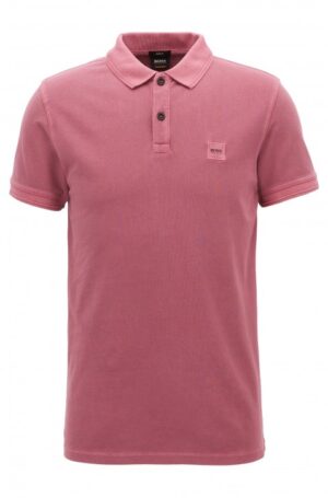 BOSS ORANGE Slim-Fit Poloshirt Prime aus gewaschenem Baumwoll-Piqué Farbe dunkel lila 505 S