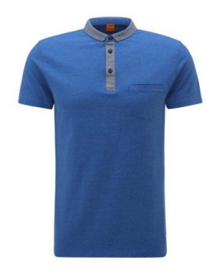 BOSS ORANGE PATCHERMAN 1 POLO-SHIRT FARBE BLAU 438 S