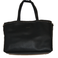 REPLAY Nietenbesetzte Kunstleder Shoppertasche Farbe schwarz 001
