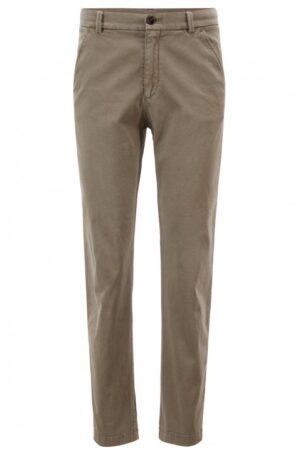 BOSS Regular-Fit Chino  SACHINI1-D aus Stretch-Baumwolle mit Satin-Finish grau 099