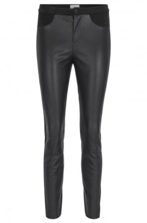 BOSS Skinny-Fit Hose Sasuedy aus Kunstleder schwarz 001 34