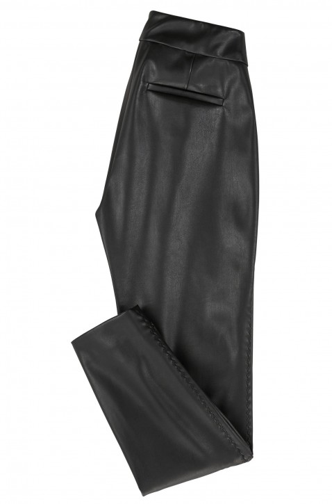 BOSS Regular-Fit Kunstleder-Hose Sawaisty mit Stickerei Farbe schwarz 001 BOSS Regular-Fit Kunstleder-Hose Sawaisty mit Stickerei Farbe schwarz 001 34