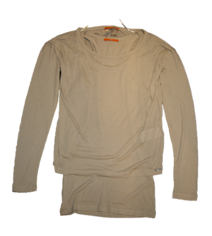 BOSS ORANGE TEE SHIRT TRAPIZIP FARBE HELLGRAU 037 XS