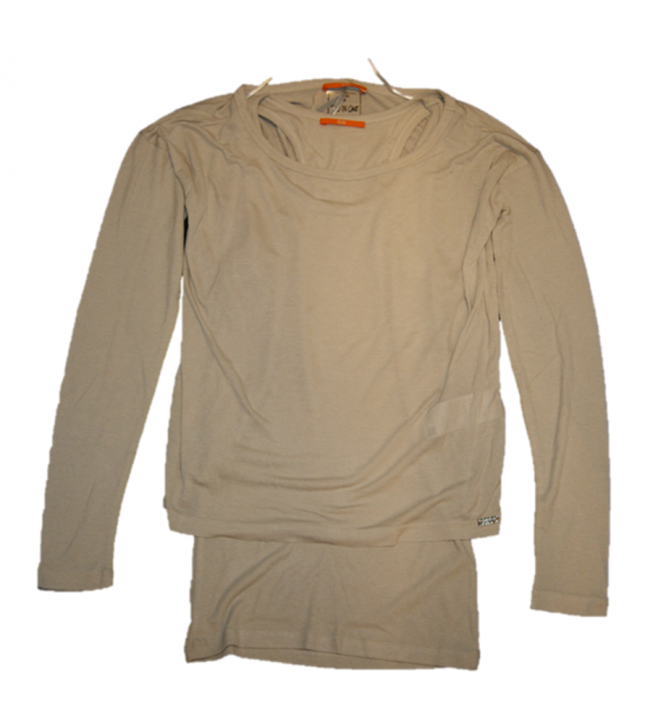 BOSS ORANGE TEE SHIRT TRAPIZIP FARBE HELLGRAU 037 BOSS ORANGE TEE SHIRT TRAPIZIP FARBE HELLGRAU 037 XS