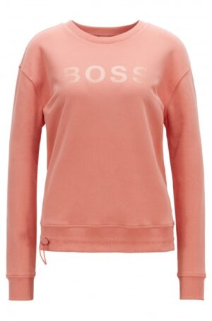 BOSS Damen Sweatshirt TALASTIC mit Tunnelzugbund hellorange 835