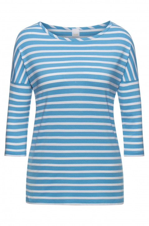 BOSS Relaxed-Fit T-Shirt Tamarini aus Stretch-Gewebe mit Streifen hellblau 451 BOSS Relaxed-Fit T-Shirt Tamarini aus Stretch-Gewebe mit Streifen hellblau 451 XS