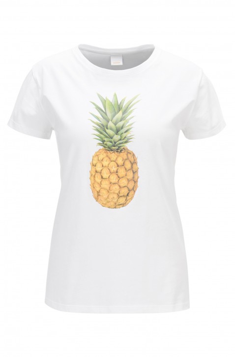 BOSS T-Shir tTananas aus Baumwoll-Jersey mit Ananas-Print weiss 100 BOSS T-Shir tTananas aus Baumwoll-Jersey mit Ananas-Print weiss 100 XS