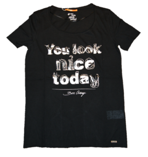 BOSS ORANGE T-SHIRT TASENSATION YLNT FARBE SCHWARZ 001 XS