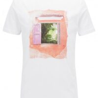 BOSS T-Shirt Tauno 6 aus Baumwolle mit kubanisch inspiriertem Print weiss 100 BOSS T-Shirt Tauno 6 aus Baumwolle mit kubanisch inspiriertem Print weiss 100 M