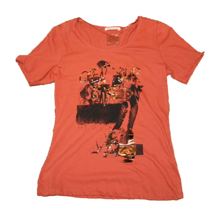 BOSS ORANGE Tee Shirt TELIA open youre eyes Farbe rot 810 BOSS ORANGE Tee Shirt TELIA open youre eyes Farbe rot 810 M