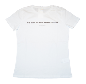 BOSS Slim-Fit T-Shirt TELINE aus Baumwolle mit Best Stories-Print weiss 100