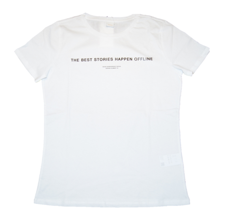 BOSS Slim-Fit T-Shirt TELINE aus Baumwolle mit Best Stories-Print weiss 100 BOSS Slim-Fit T-Shirt TELINE aus Baumwolle mit Best Stories-Print weiss 100