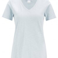BOSS T-Shirt TEMODERN aus strukturierter Baumwolle mit V-Ausschnitt hellblau 417 BOSS T-Shirt TEMODERN aus strukturierter Baumwolle mit V-Ausschnitt hellblau 417