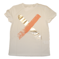 BOSS T-Shirt TEPAINT aus Baumwolle mit Kreuz-Print weiss 100 BOSS T-Shirt TEPAINT aus Baumwolle mit Kreuz-Print weiss 100