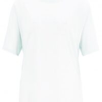 BOSS Oversized T-Shirt TISUMMER aus durchscheinendem Material-Mix mit Logo-Print weiss 100 BOSS Oversized T-Shirt TISUMMER aus durchscheinendem Material-Mix mit Logo-Print weiss 100