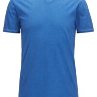 BOSS ORANGE TRACE Regular-Fit T-Shirt aus Baumwolle mit V-Ausschnitt Farbe blau 432 BOSS ORANGE TRACE Regular-Fit T-Shirt aus Baumwolle mit V-Ausschnitt Farbe blau 432 S