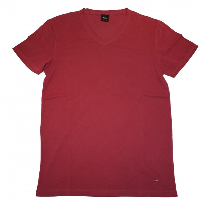 BOSS ORANGE TRACE Regular-Fit T-Shirt aus Baumwolle mit V-Ausschnitt Farbe dunkel lila 505 BOSS ORANGE TRACE Regular-Fit T-Shirt aus Baumwolle mit V-Ausschnitt Farbe dunkel lila 505 S