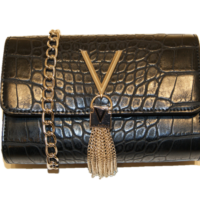 Mario Valentino Valentino by Damen Divinity Special Clutch, Schwarz (Nero), 4x11x17 cm