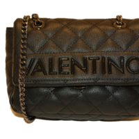 Mario Valentino Valentino by Damen Licia Tornistertasche, Schwarz (Nero), 7x13.5x18.5 cm