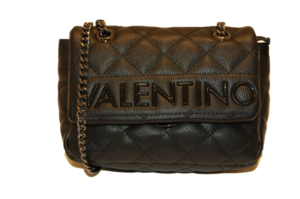Mario Valentino Valentino by Damen Licia Tornistertasche, Schwarz (Nero), 7x13.5x18.5 cm