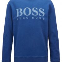 BOSS ORANGE Sweatshirt WALLKER aus French Terry mit Logo-Dessin Farbe blau 432 BOSS ORANGE Sweatshirt WALLKER aus French Terry mit Logo-Dessin Farbe blau 432 S