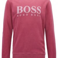 BOSS ORANGE Sweatshirt WALLKER aus French Terry mit Logo-Dessin Farbe dunkel lila 505 BOSS ORANGE Sweatshirt WALLKER aus French Terry mit Logo-Dessin Farbe dunkel lila 505 S