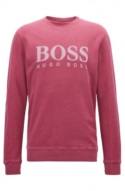 BOSS ORANGE Sweatshirt WALLKER aus French Terry mit Logo-Dessin Farbe dunkel lila 505 BOSS ORANGE Sweatshirt WALLKER aus French Terry mit Logo-Dessin Farbe dunkel lila 505 S