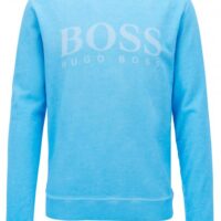 BOSS ORANGE Sweatshirt WALLKER aus French Terry mit Logo-Dessin Farbe hellblau 431 BOSS ORANGE Sweatshirt WALLKER aus French Terry mit Logo-Dessin Farbe hellblau 431