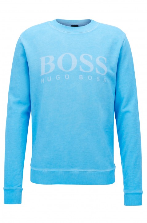 BOSS ORANGE Sweatshirt WALLKER aus French Terry mit Logo-Dessin Farbe hellblau 431 BOSS ORANGE Sweatshirt WALLKER aus French Terry mit Logo-Dessin Farbe hellblau 431
