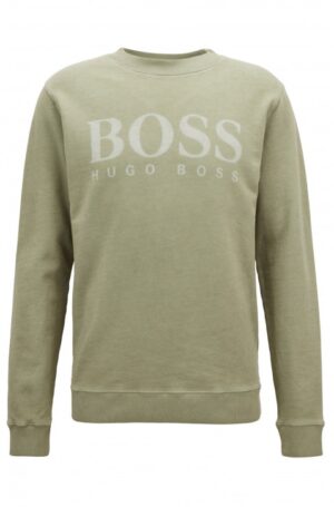 BOSS ORANGE Sweatshirt WALLKER aus French Terry mit Logo-Dessin Farbe rosa 681 S