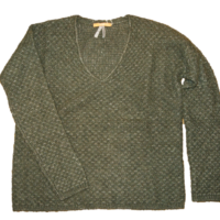 BOSS ORANGE Relaxed-Fit Pullover WARLY aus strukturiertem Material-Mix mit Viskose Wolle und Alpaka Farbe oliv 255 S