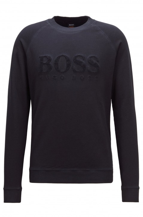 BOSS Sweatshirt WAYMAN aus French Terry mit Logo-Stickerei dunkelblau 404 BOSS Sweatshirt WAYMAN aus French Terry mit Logo-Stickerei dunkelblau 404 M