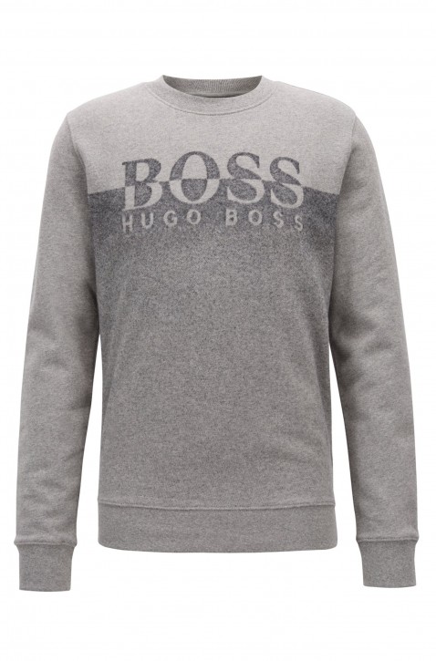 BOSS Sweatshirt WITHMORE aus French Terry mit Farbverlauf-Design grau 051 BOSS Sweatshirt WITHMORE aus French Terry mit Farbverlauf-Design grau 051 M