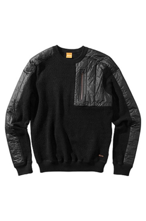 BOSS ORANGE PULLOVER KURLY FARBE SCHWARZ 001 S