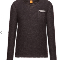 BOSS ORANGE PULLOVER ABRAMO FARBE SCHWARZ 001 S