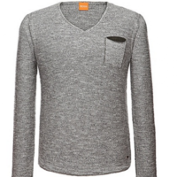 BOSS ORANGE PULLOVER ABRAMO FARBE HELLGRAU 051 M
