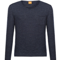 BOSS ORANGE PULLOVER ABREMIS FARBE DUNKELBLAU 404 M
