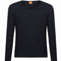 BOSS ORANGE PULLOVER ABREMIS FARBE SCHWARZ 001 XL