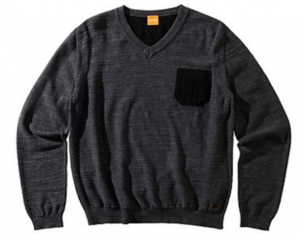 BOSS ORANGE PULLOVER ANIVA FARBE SCHWARZ 001 S