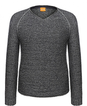 BOSS ORANGE PULLOVER ARGUS FARBE SCHWARZ 001 S