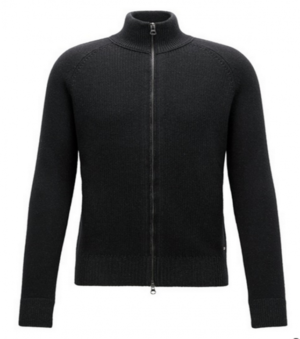 BOSS ORANGE Regular-Fit Jacke ASMAREN aus Baumwoll-Mix mit Wolle Farbe schwarz 001 M