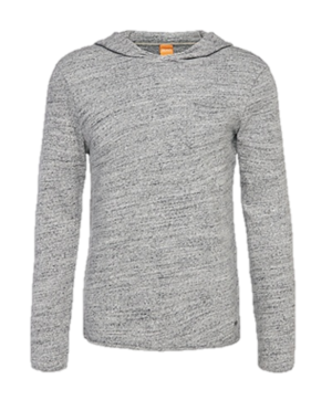 BOSS ORANGE PULLI MIT KAPUZE TRU FARBE GRAU 039 S