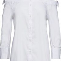 BOSS Schulterfreie Regular-Fit Bluse CALORIA aus Stretch-Baumwolle weiss 100 BOSS Schulterfreie Regular-Fit Bluse CALORIA aus Stretch-Baumwolle weiss 100