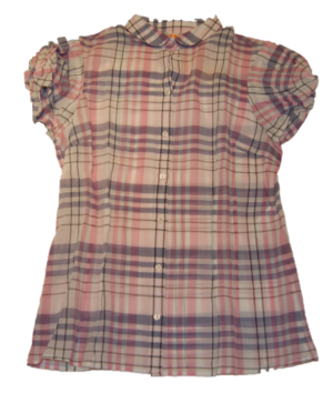BOSS ORANGE HALBARM BLUSE CIRILLA FARBE KARO GEMUSTERT      502 38