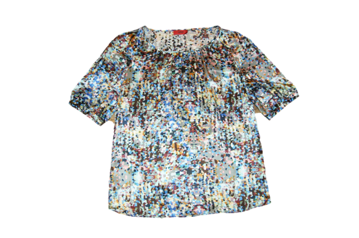 HUGO BLUSE CITTA FARBE GEMUSTERT 960 GR: 38 HUGO BLUSE CITTA FARBE GEMUSTERT 960 GR: 38