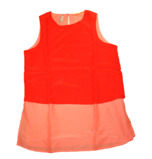 BOSS ORANGE SEIDEN TOP CIVILLE FARBE KORALLE 622 36