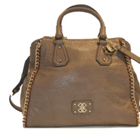 GUESS DEPUTY RETRO SATCHEL FARBE TAUPE