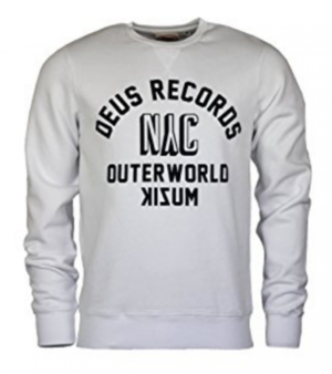 DEUS EX MACHINA SWEATSHIRT KORBIT-CREW FARBE WEISS 001 M