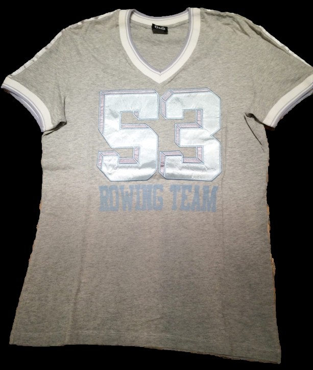 D&G TEE SHIRT 53 ROWING TEAM FARBE GRAU W0800 D&G TEE SHIRT 53 ROWING TEAM FARBE GRAU W0800 S