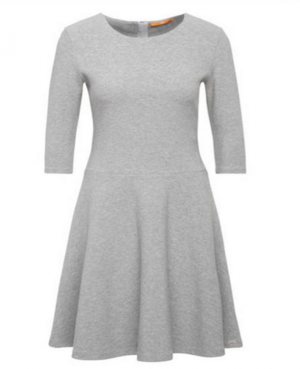 BOSS ORANGE KLEID DIPLEATI FARBE GRAU 034 XS